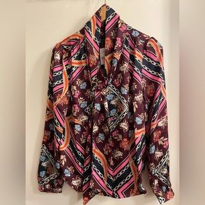 Ann Taylor Loft Elegant Plum Blouse Top New With Tag $89.50 Tag